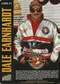 1995 Action Packed Winston Cup Stars - Dale Earnhardt Silver Salute #1 Dale Earnhardt w/Silver Car Back