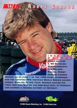 1995 Classic Images - Gold #14 Robby Gordon Back