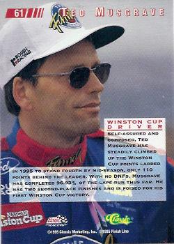 1995 Classic Images - Gold #61 Ted Musgrave Back