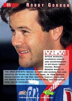 1995 Classic Images - Gold #85 Robby Gordon Back