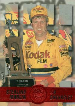 1995 Press Pass Premium - Red Hot #12 Sterling Marlin Front
