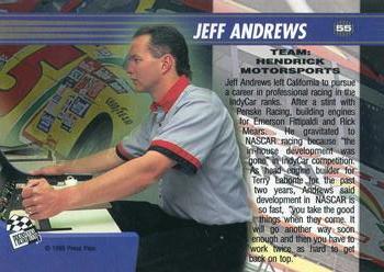 1995 Press Pass VIP - Red Hot #55 Jeff Andrews Back