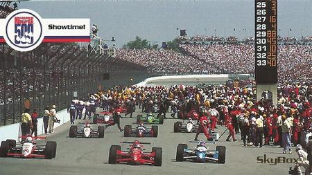 1995 SkyBox Indy 500 #56 Showtime! Front