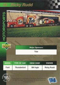 1995 Upper Deck - Gold Signature / Electric Gold #82 Ricky Rudd Back