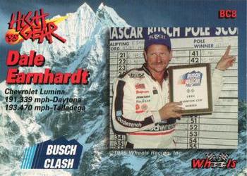 1995 Wheels High Gear - Busch Clash #BC8 Dale Earnhardt Back