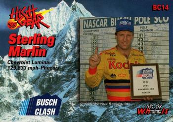 1995 Wheels High Gear - Busch Clash Gold #BC14 Sterling Marlin Back