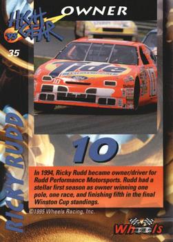 1995 Wheels High Gear - Day One Gold #35 Ricky Rudd Back