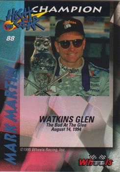 1995 Wheels High Gear - Gold #88 Mark Martin Back