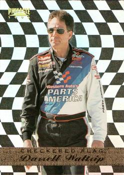 1996 Pinnacle - Checkered Flag #15 Darrell Waltrip Front