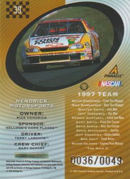 1997 Pinnacle Totally Certified - Platinum Gold #39 #5 Hendrick Motorsports Back