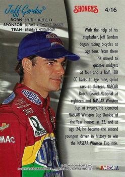 1997 Ultra Shoney's #4 Jeff Gordon Back