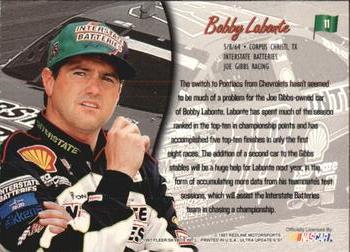1997 Ultra Update #11 Bobby Labonte Back