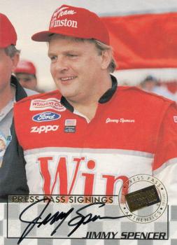 1998 Press Pass - Signings #40 Jimmy Spencer Front
