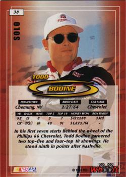 1999 Wheels - Solos #38 Todd Bodine Back