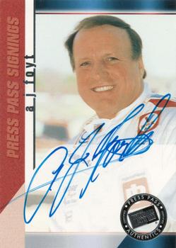 2000 Press Pass - Signings #NNO A.J. Foyt Front