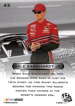 2000 Press Pass Optima - Platinum #43 Dale Earnhardt Jr. Back