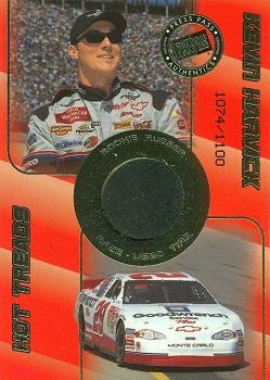 2001 Press Pass VIP - Hot Treads Rookie Rubber #RR 5 Kevin Harvick Front