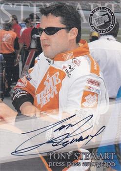 2002 Press Pass - Autographs #NNO Tony Stewart Front