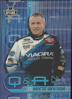 2002 Press Pass Optima - Q and A #QA 6 Mark Martin Front