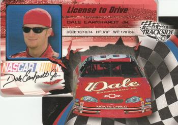 2002 Press Pass Trackside - License to Drive Die Cuts #LDP 8 Dale Earnhardt Jr. Front