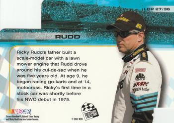 2002 Press Pass Trackside - License to Drive Die Cuts #LDP 27 Ricky Rudd Back