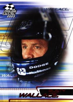 2003 Press Pass Stealth - Red #P3 Rusty Wallace Front