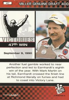 2004 Press Pass Dale Earnhardt The Legacy Victories #47 Dale Earnhardt Back