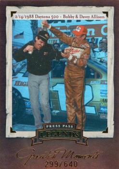 2005 Press Pass Legends - Greatest Moments #GM 8 Bobby Allison/Davey Allison Front