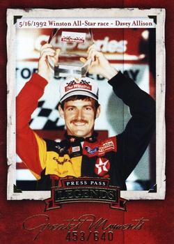 2005 Press Pass Legends - Greatest Moments #GM 10 Davey Allison Front