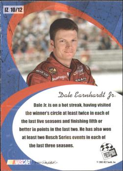 2005 Press Pass Premium - In the Zone #IZ 10 Dale Earnhardt Jr. Back