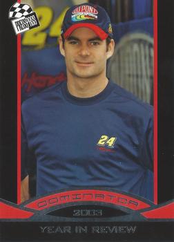 2006 Press Pass Dominator Jeff Gordon #25 Jeff Gordon '03 Year in Review Front