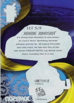 2006 Press Pass VIP - Lap Leader Transparent #LLT 5 Jimmie Johnson Back