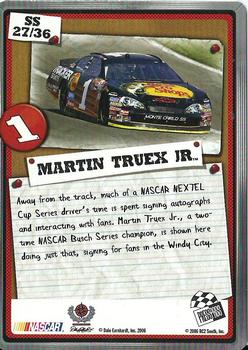 2007 Press Pass - Snapshots #SS 27 Martin Truex Jr. Back