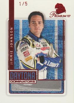 2007 Press Pass Premium - Red #R71 Jimmie Johnson Front