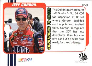 2007 Traks - Holofoil #H58 Jeff Gordon's Car Back