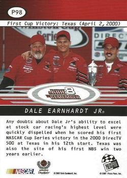 2008 Press Pass - Platinum #P98 Dale Earnhardt Jr./First Cup Win Back