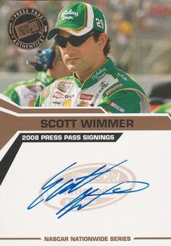 2008 Press Pass - Signings #NNO Scott Wimmer Front