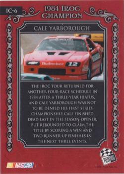 2008 Press Pass Legends - IROC Champions #IC-6 Cale Yarborough Back