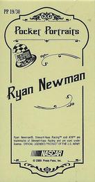 2009 Press Pass - Pocket Portraits #PP 19 Ryan Newman Back