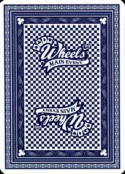 2009 Wheels Main Event - Playing Cards Blue #6♠ Paul Menard Back