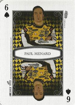 2009 Wheels Main Event - Playing Cards Red #6♠ Paul Menard Front