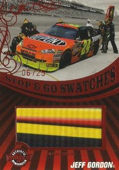 2009 Wheels Main Event - Stop and Go Swatches-Pit Wall Banner-Red #SGB--JG Jeff Gordon Front