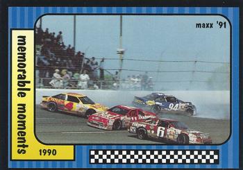 1991 Maxx #113 Mark Martin / Geoff Bodine / Sterling Marlin / Ernie Irvan Front