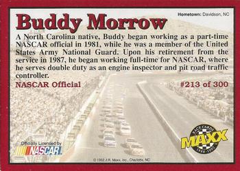 1992 Maxx (Red) #213 Buddy Morrow Back