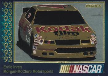 1993 Maxx Premier Plus #67 Ernie Irvan's Car Front