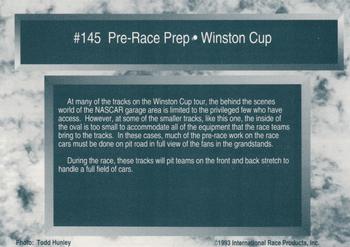 1993 Traks #145 Rusty Wallace in Pits Back