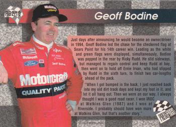 1994 Press Pass - Race Day #RD2 Geoff Bodine Back