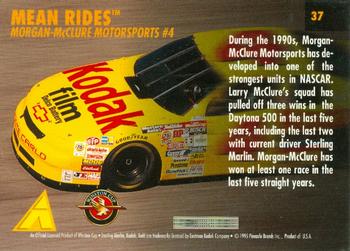 1995 Pinnacle Zenith #37 Sterling Marlin's Transporter Back