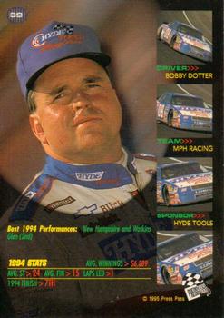 1995 Press Pass VIP #39 Bobby Dotter Back