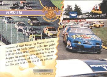 1995 Select #40 Ted Musgrave's Car Back